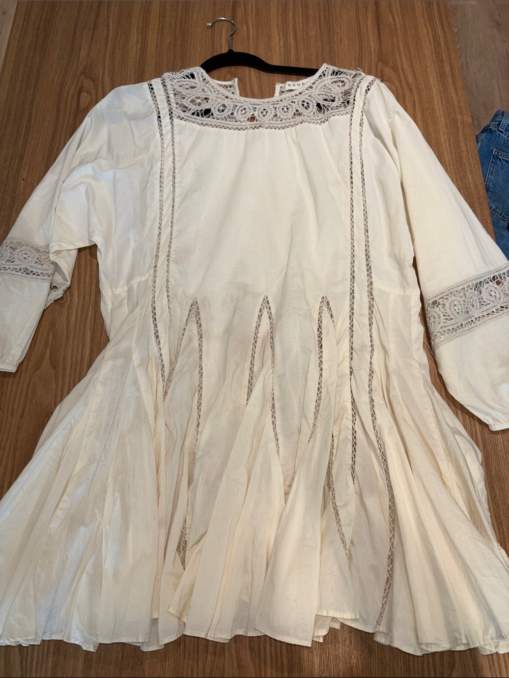 RHODE boho cream dress